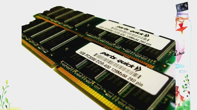 2GB 2 X 1GB PC3200 400MHz 184 pin DDR SDRAM Non-ECC DIMM Desktop Memory for Dell Dimension