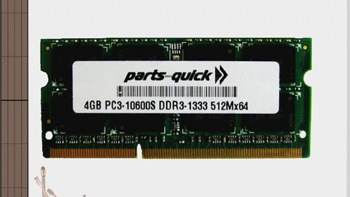 4GB DDR3 Laptop Memory for HP Pavilion dm1z Series PC3-10600 204 pin 1333MHz SODIMM RAM (PARTS-QUICK