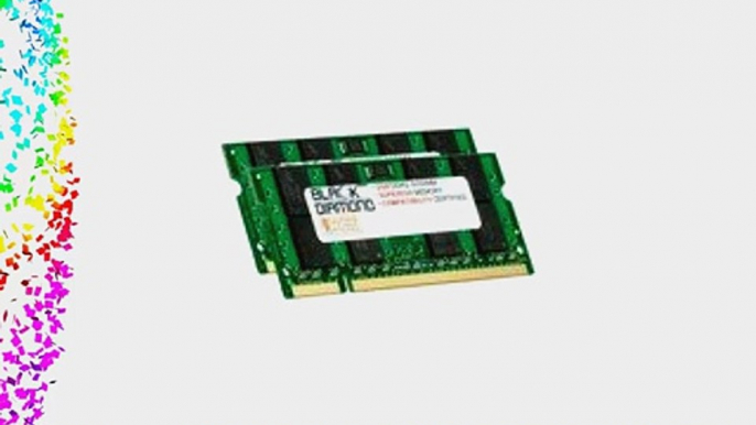 2GB 2X1GB RAM Memory for Dell Inspiron B130 Black Diamond Memory Module DDR2 SO-DIMM 200pin