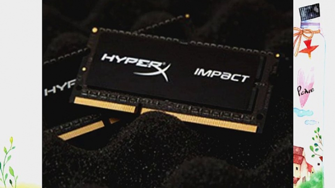 Kingston HyperX Impact Black 8GB Kit (2x4GB) 2133MHz DDR3L CL11 SODIMM 1.35V Notebook Memory