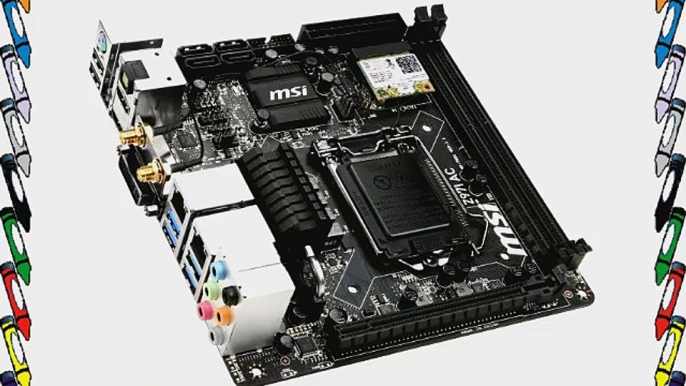 MSI Mini ITX DDR3 2400 LGA 1150 Motherboards Z97I AC