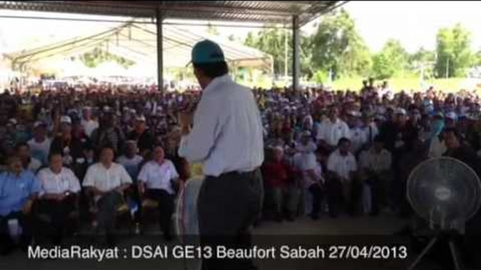 Newsflash: Anwar Ibrahim At Beaufort Sabah