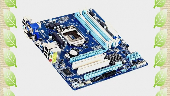 Gigabyte LGA 1155 Intel B75 SATA 6Gb/s USB 3.0 Micro ATX DDR3 1600 Motherboards GA-B75M-D3H