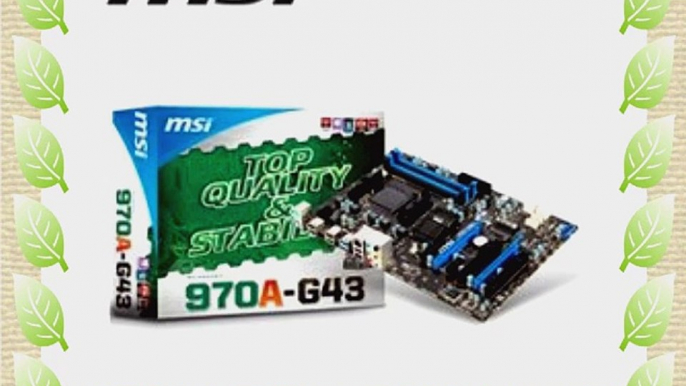 MSI 970A-G43 AMD 970 Chipset DDR3 AM3  Socket Desktop Motherboard