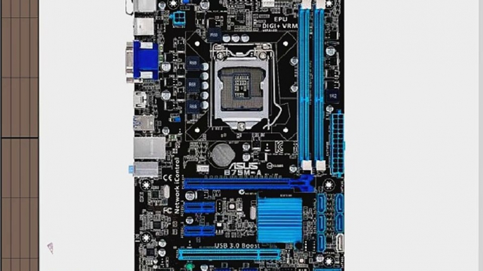 ASUS USB 3.0 DDR3 2200 Intel LGA 1155 Motherboards B75M-A