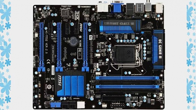 MSI Intel ATX DDR3 2400 Intel LGA 1155 Motherboards Z77A-G45 Thunderbolt