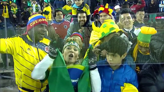 Official Portuguese Highlights | Brasil 0-1 Colômbia - Copa América 2015