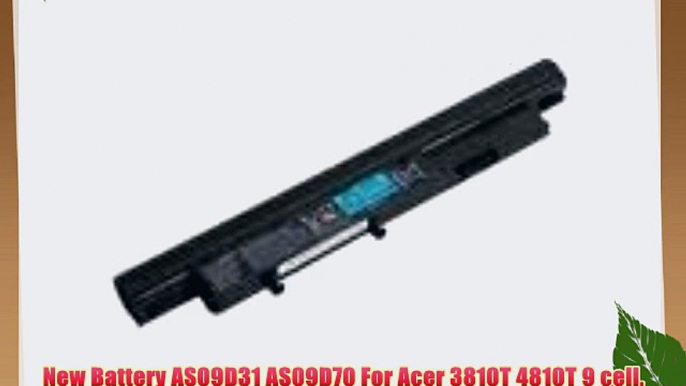 New Battery AS09D31 AS09D70 For Acer 3810T 4810T 9 cell 6600mAh New Battery for Acer Aspire