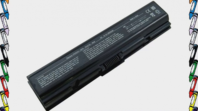 Laptop/Notebook Battery for Toshiba Satellite A215-S5837 - 9 cells 6600mAh Black