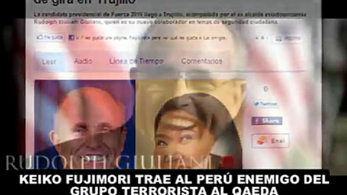 KEIKO FUJIMORI CON RUDOLPH GIULIANI EX-ALCALDE DE NUEVA YORK ENEMIGO DE Al QAEDA