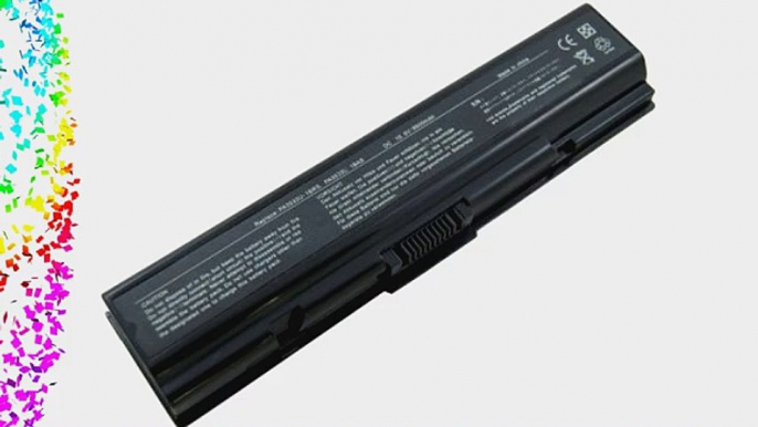 Laptop Battery for Toshiba Satellite Pro L300-EZ1523 9 cells 6600mAh Black