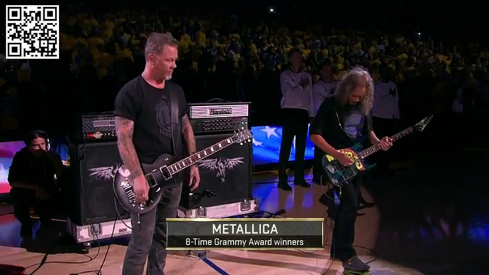 Metallica blaste l'hymne américain pour une finale de la NBA