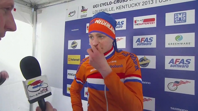 Cyclo-Cross World Championships Junior Men's Race - Mathieu van der Poel Interview