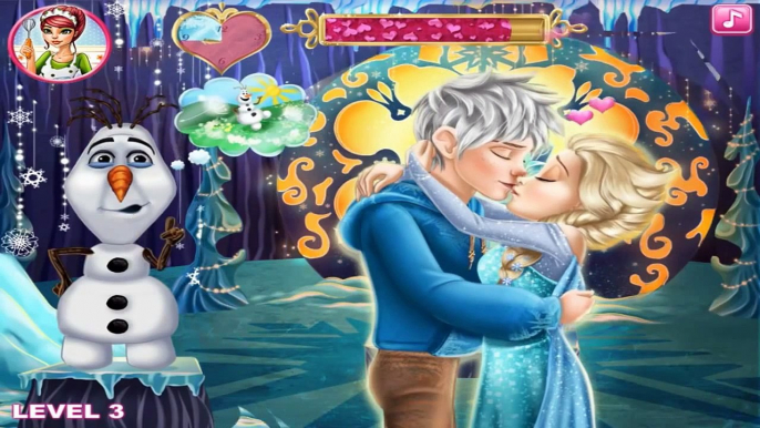 Disney Princess Elsa Kissing Jack Frost Gameplay Fun Frozen Games Kissing Games