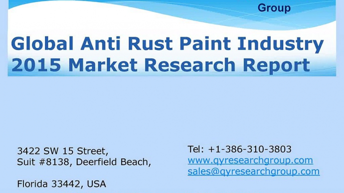 Global_Anti_Rust_Paint_Industry_2015_Market_Resear