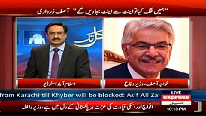 Agar yehe baat MQM ne boli hoti fauj ke khilaf to har koi barasta-- Javed chaudhary to khawaja Asif