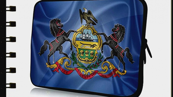 13 inch Rikki KnightTM Pennsylvania State Flag Design Laptop Sleeve