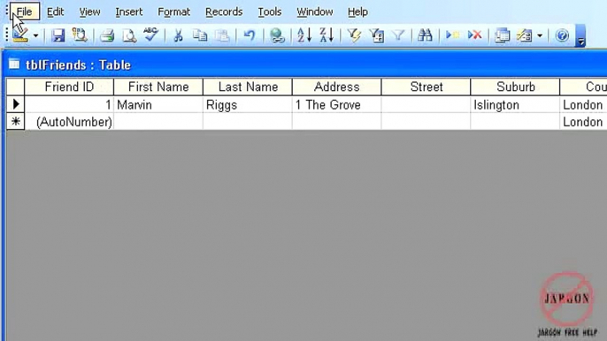 Access 2003:  Drop Down Menus Using Value Lists