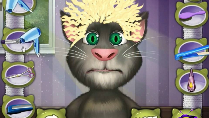 Talking Tom Cat Hair Salon - My Talking Tom Cat Full Games - Talking Tom Funny Baby