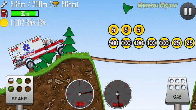 Скорая помощь Ambulance Hill Climb Racing games Cartoon Сars for kids Android HD