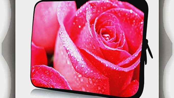 17 inch Rikki KnightTM Pink Roses Design Laptop Sleeve