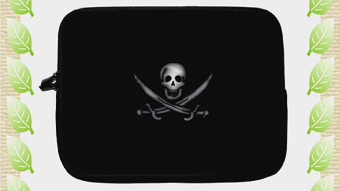 15 inch Rikki KnightTM Pirate Flag Design Laptop Sleeve