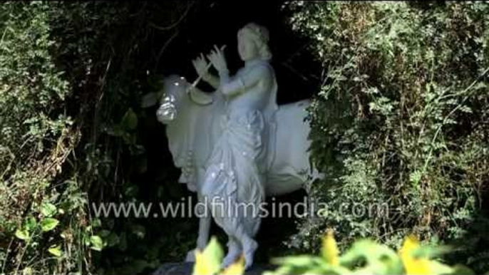 Statues of Lord Shiva, Krishna at the Parmarth Niketan Ashram