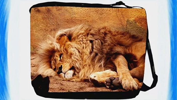 Rikki KnightTM Lion Sleeping Messenger Bag - Shoulder Bag - School Bag for School or Work