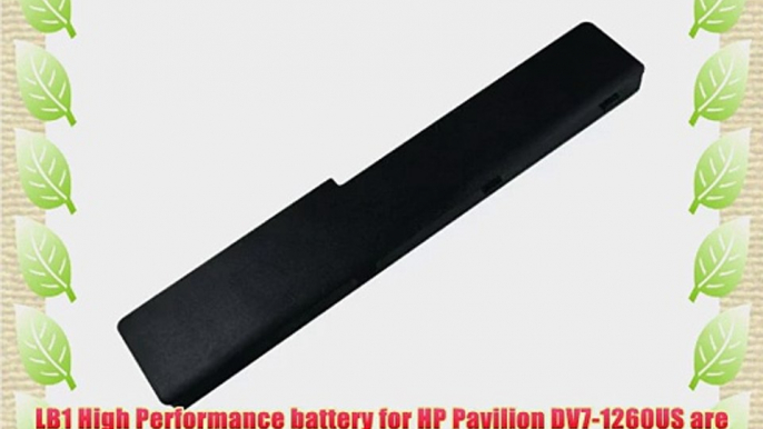 LB1 High Performance Battery for HP Pavilion DV7-1260US Laptop Notebook Computer PC - 14.4V