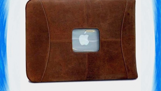 MacCase Premium Leather 13 MacBook Sleeve (Chocolate)