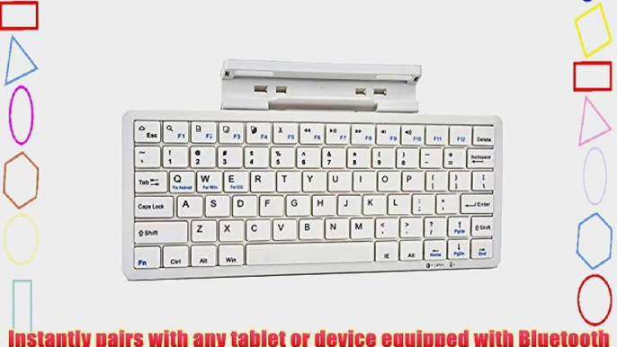 Cooper Cases(TM) K2000 Samsung Galaxy Tab S 8.4 (AMOLED) / LTE Bluetooth Keyboard Dock in White