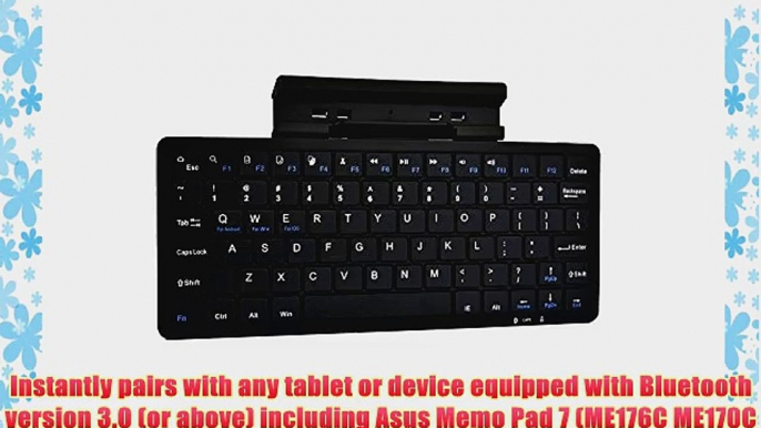 Cooper Cases(TM) K2000 Asus Memo Pad 7 (ME176C ME170C ME572CL ME572C) Bluetooth Keyboard Dock