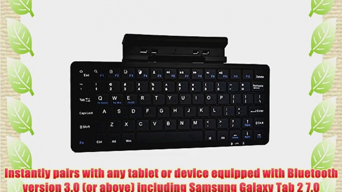 Cooper Cases(TM) K2000 Samsung Galaxy Tab 2 7.0 (P3100 / P3110 /LTE I705) Bluetooth Keyboard