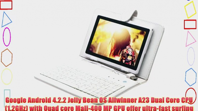 2014 NEW iRulu 7 inch Android Tablet PC 4.2 Jelly Bean OS Dual Core Allwinner A23 CPU Dual