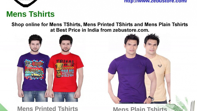 Mens Wears: Buy Mens Tshirts, Trackpants, Shorts Online India at Zebustore.com