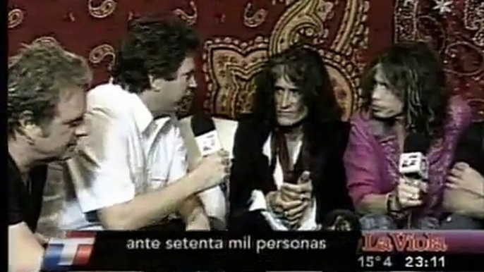 Aerosmith - Quilmes Rock - Entrevista