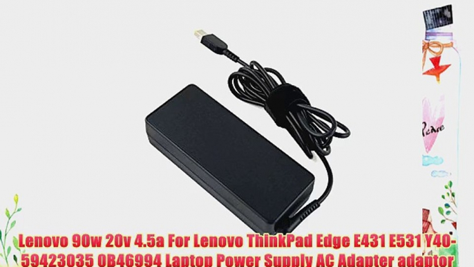 iGuerburn 90W AC Adapter for Lenovo ThinkPad Edge E431 E531 Y40-59423035 0B46994 20V 4.5A Laptop