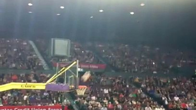 Harlem Globetrotters trick shot Sydney 2015