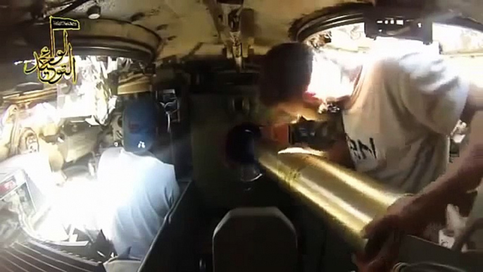 View from the inside of a FSA T-62 Tank