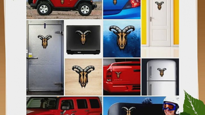 Decals Decal Billy Goat Decor Motorbike Bicycle Vehicle ATV car Laptop Racing (20 X 19.9 In)