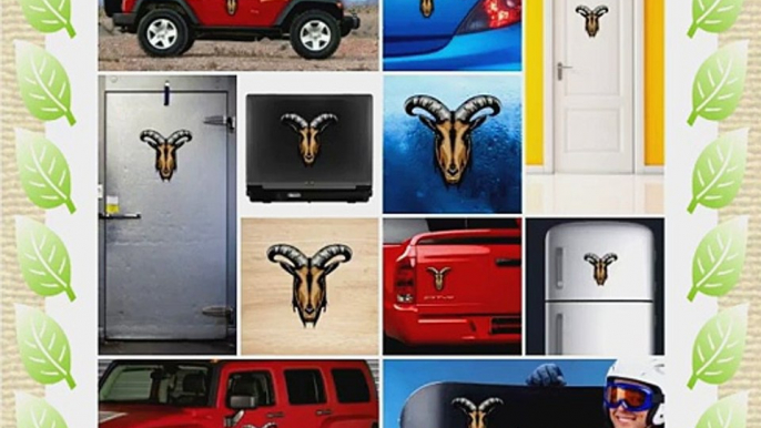 Decals Decal Billy Goat Decor Motorbike Bicycle Vehicle ATV car Laptop Racing (24 X 23.9 In)