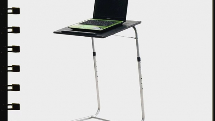 Digital Family Black Height Adjustable Laptop Desk Table Foldable Folding Stand Tray