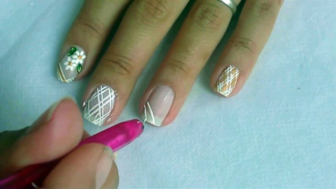 Unhas Decoradas Delicadas Manual Bela e Simples Nail Art