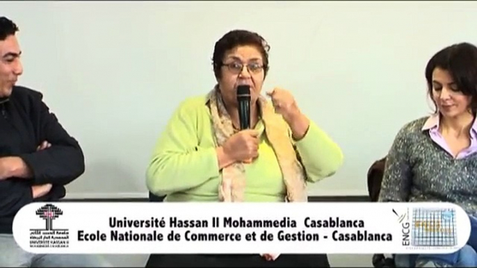 Histoire de Madame Aicha Ech-chana avec SM le Roi Mohammed 6 à l' ENCG de Casablanca