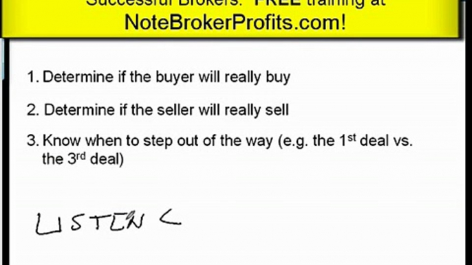 Brokering Nonperforming Mortgages = MAKE MONEY! Note Broker Profits.com