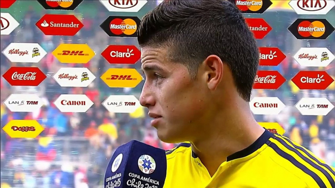 James Rodriguez in lacrime dopo lo 0-0 con il Perù