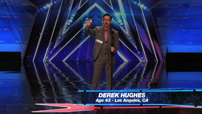 Derek Hughes: Comedic Magician Pulls a Card Out of His Butt - America's Got Talent 2015