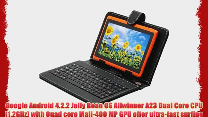 2014 NEW iRulu 7 inch Android Tablet PC 4.2 Jelly Bean OS Dual Core Allwinner A23 CPU Dual