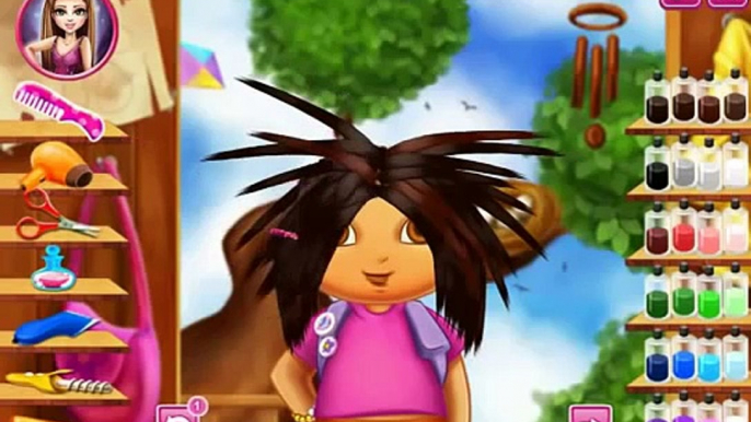 Dora l'Exploratrice   Dora the Explorer   Dora hairstyle and makeover   Dora exploradora en espanol