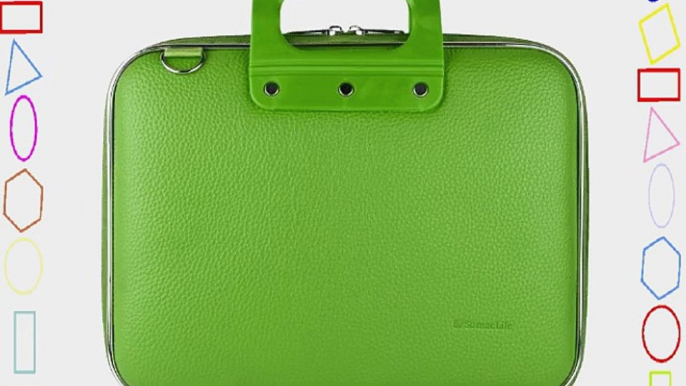 Cady Messenger Cube LIME GREEN Ultra Durable Tactical Leather -ette Bag Case fits Samsung Galaxy